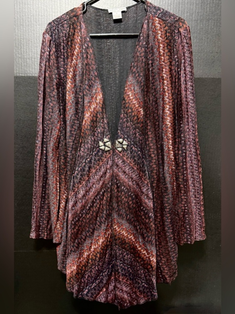 🪁Alberto Makali Stunning Vintage Artsy Earth Tones Cardigan